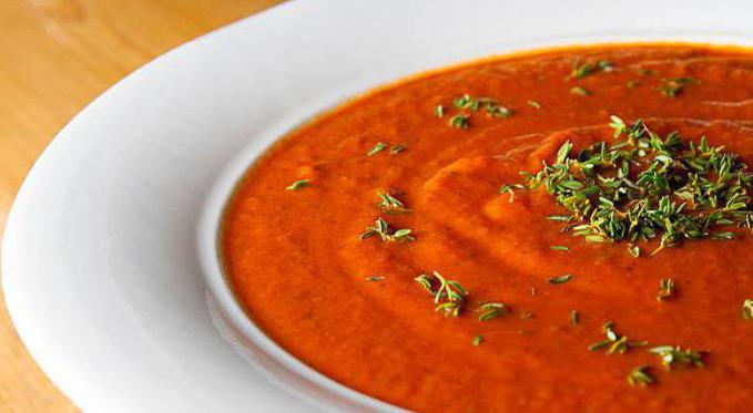 томатный суп крем