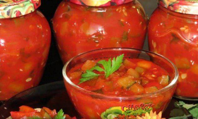салат из зеленых помидор по болгарски