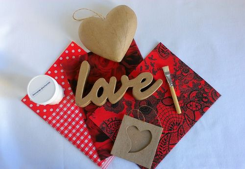 valentines decoupage