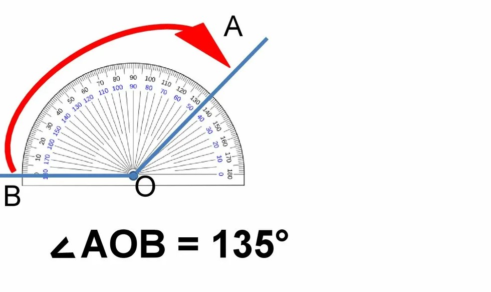 как правильно измерить угол транспортиром