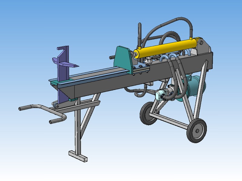 самодельный гидравлический дровокол схема