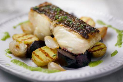 Hake fillet in the oven