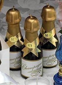 украшение шампанского на свадьбу 