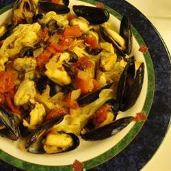 how to cook peeled frozen mussels