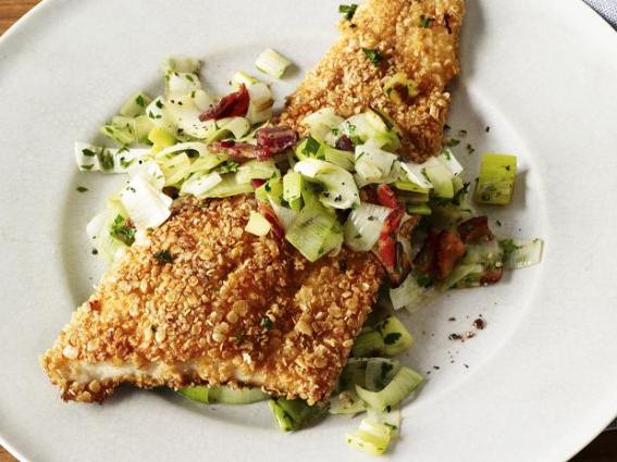 baked crucian in the oven photo