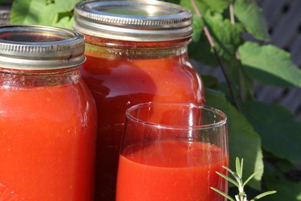 как делать томатный сок 