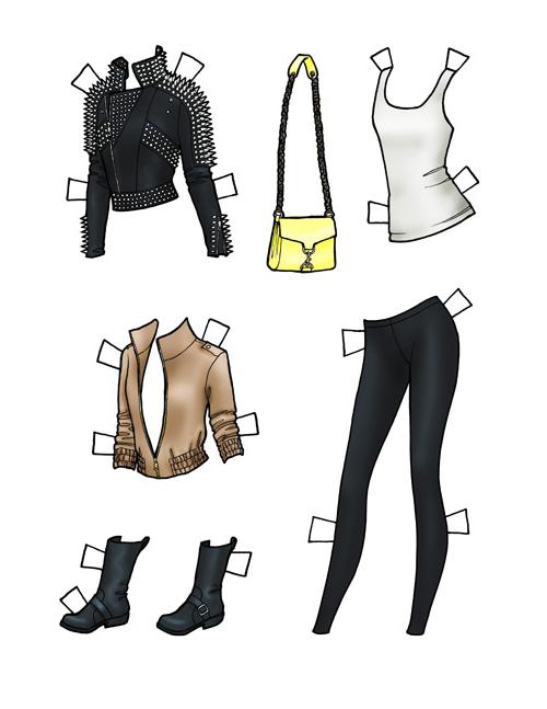 clothes for paper dolls