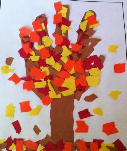 children's applications on the theme of autumn