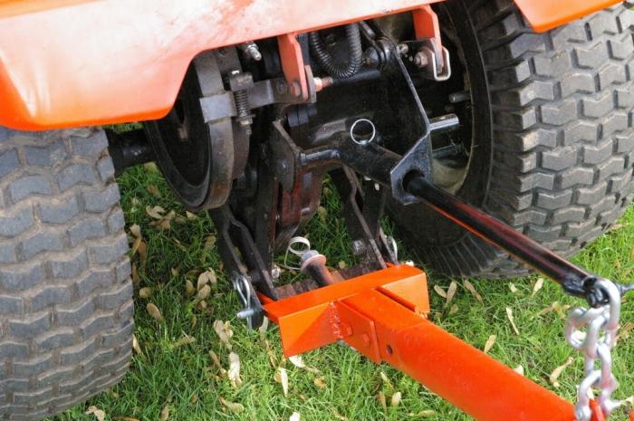 Adapter for walk-behind tractor