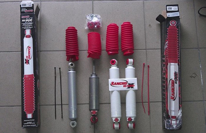 Varieties of shock absorbers on UAZ