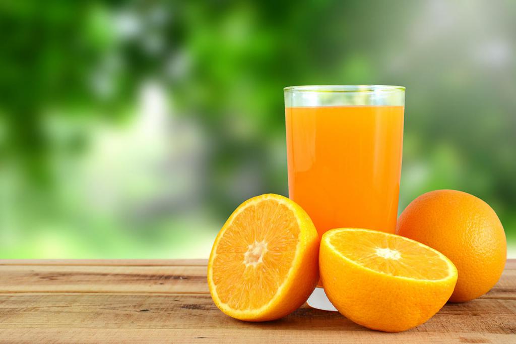 Апельсиновый сок - источник витаминов