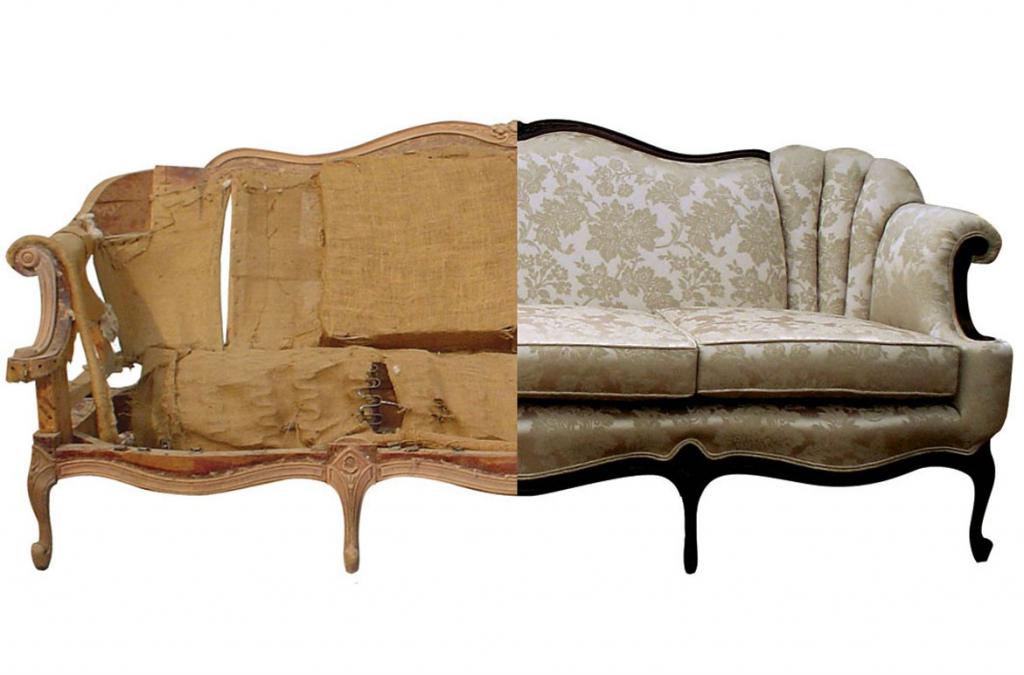 Реставрируем старый диван своими руками