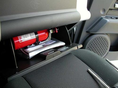 Компактный огнетушитель в машине