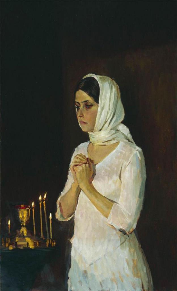 Молящаяся женщина