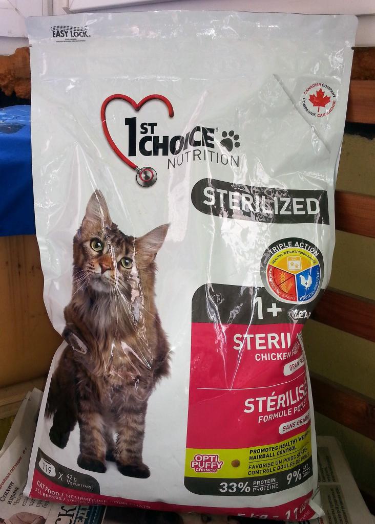 For sterilized cats