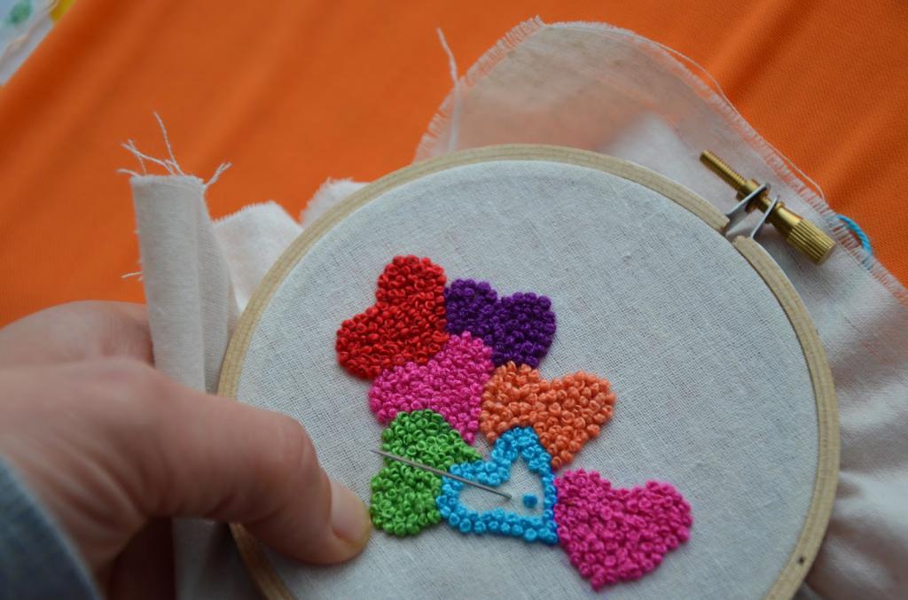 embroidery with a hoop