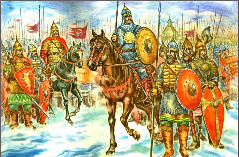Ситская битва 1238 года на картине