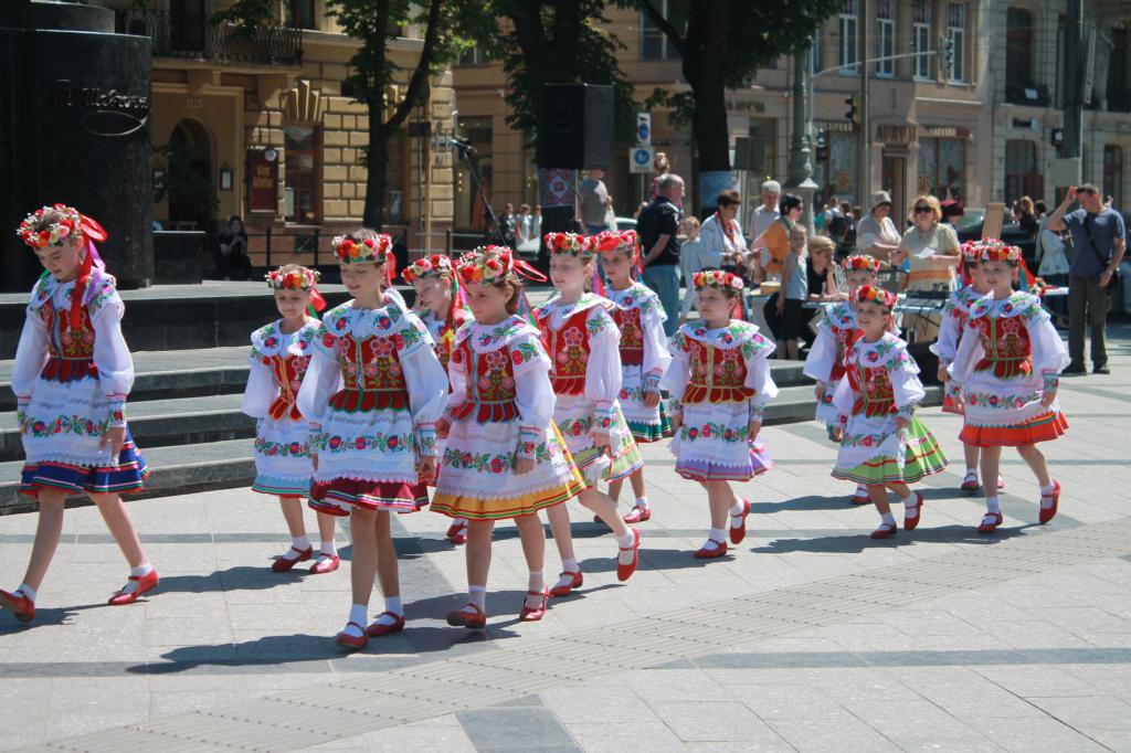 Дети в украинской одежде