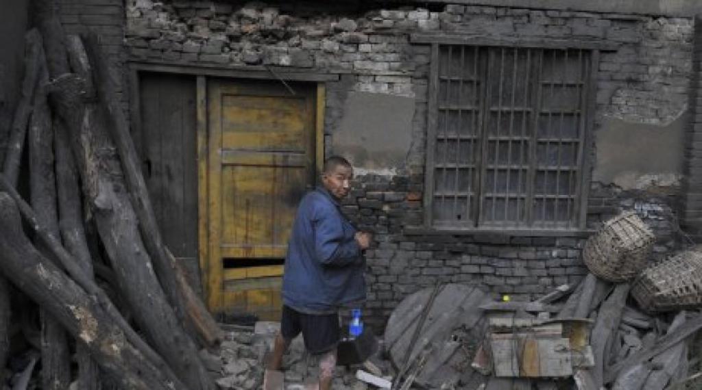 Damaged House After An Earthquake