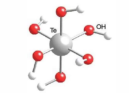 Молекула теллуровой кислоты
