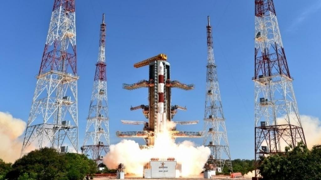 Launch of the Indian satellite "INSAT-3DR"