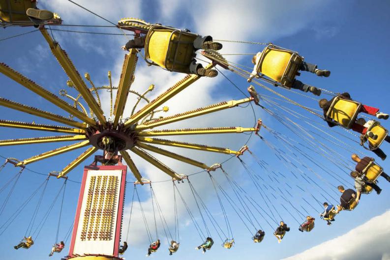 Centrifugal force on the carousel