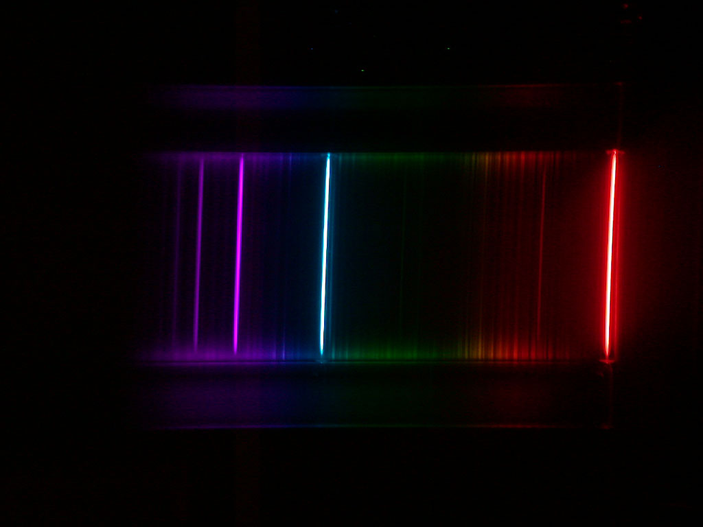 Lines in the spectrum of hydrogen