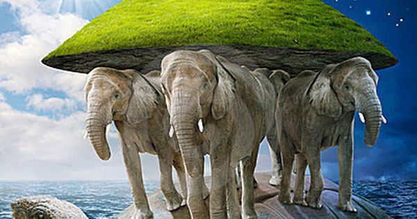 Elephants hold the earth