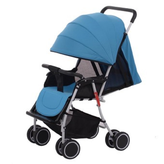 Stroller with a large visor