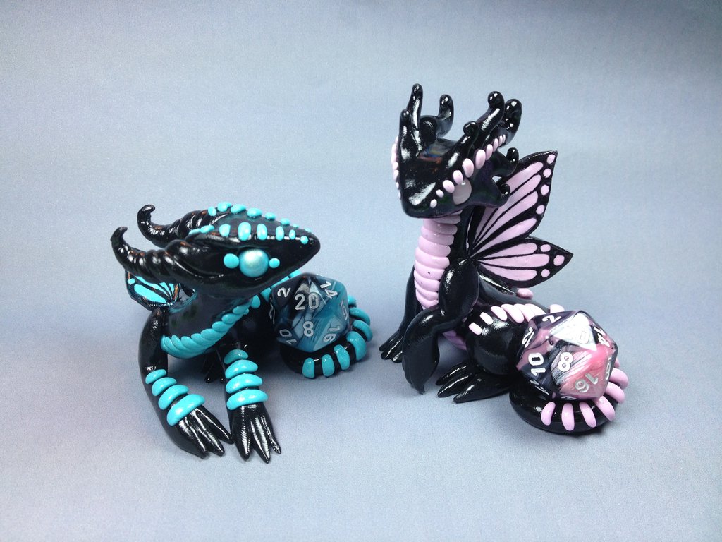 dragons made of plastic