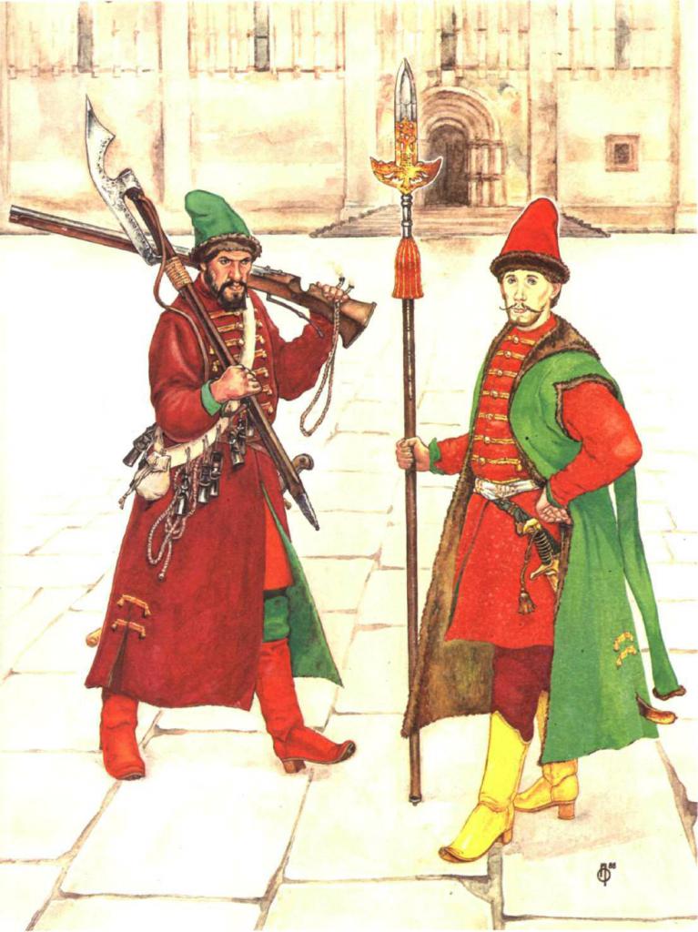 Russian archers of the middle of the XVII century