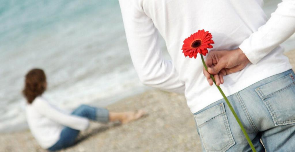 Date on the beach