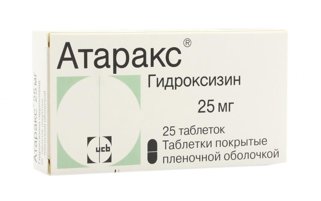 atarax from the symptoms of vegetoneurosis