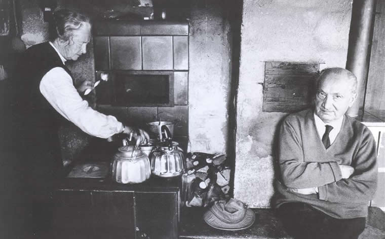 Martin Heidegger and his wife