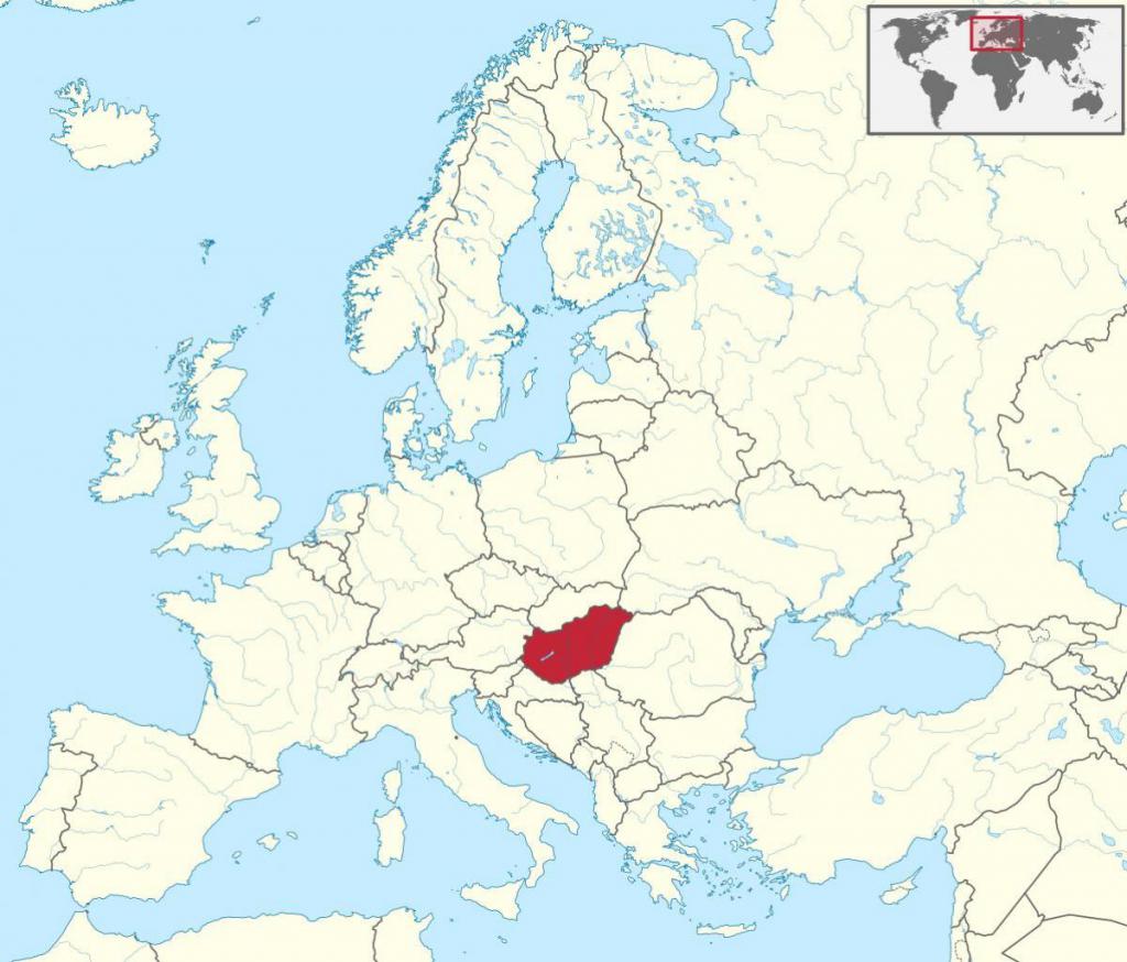 Венгрия на карте