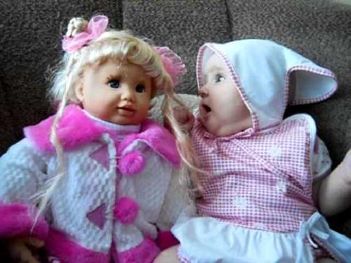 кукла Настенька и ребенок