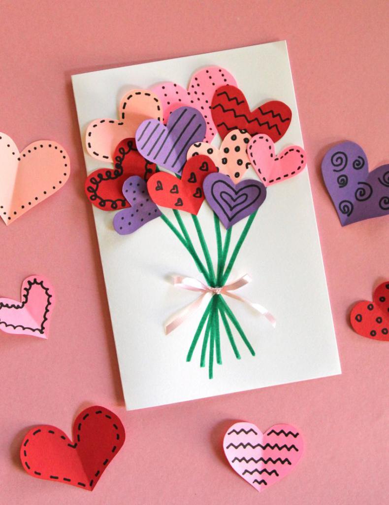 postcard hearts