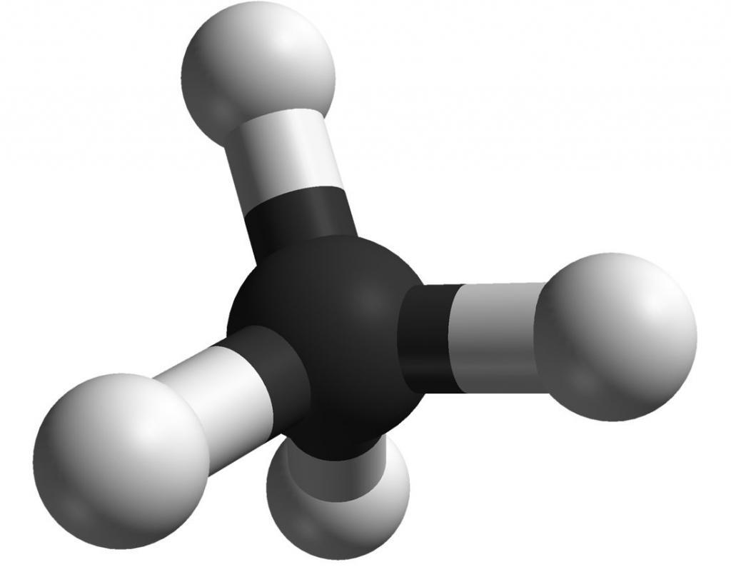 структурная формула метана