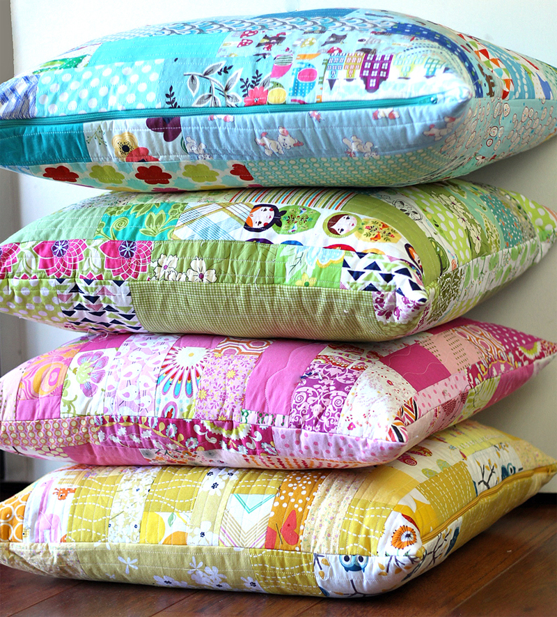 bright pillowcases with zippers