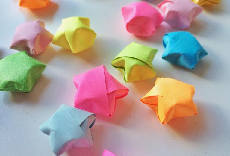 Оригами - множество звездочек