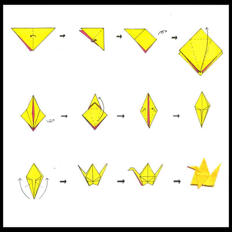 Легкое оригами журавля. Базовые формы оригами Журавлик. Базовая форма оригами птица Журавлик. Базовая форма оригами журавль из бумаги. Оригами журавль из бумаги для детей простой.