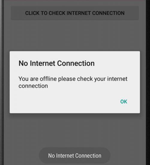 Проверка интернет соединения