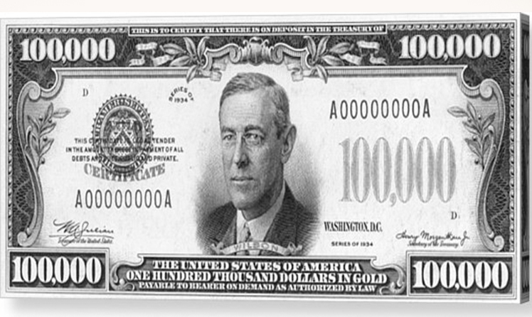 Банкнота 10000 долларов сша