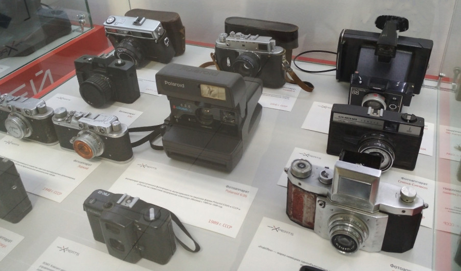 Exhibits in the museum window