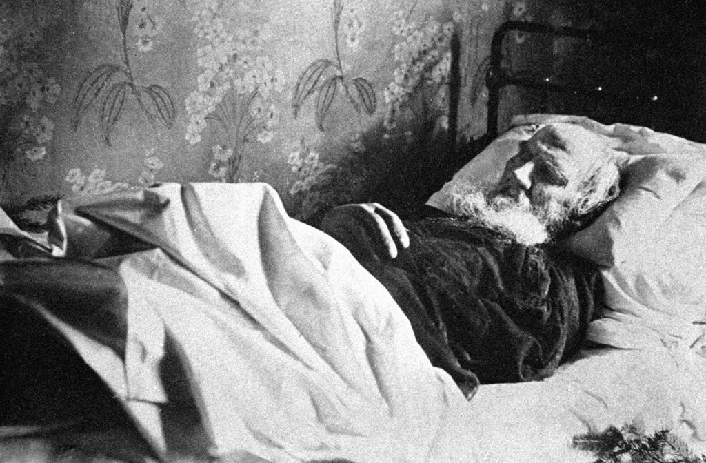 Leo Tolstoy on his deathbed