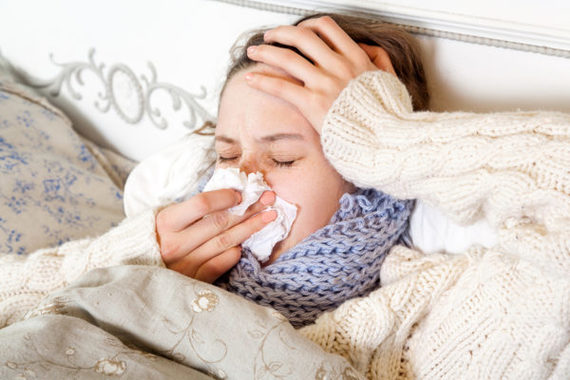 Colds in a woman