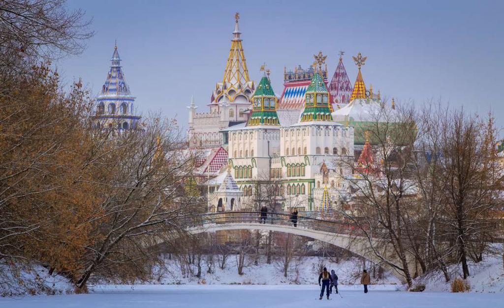 Izmailovsky Kremlin in the winter