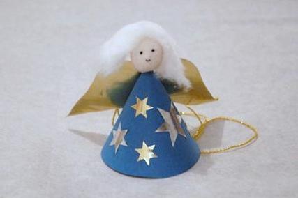 how to make Christmas toys with your own hands - angel