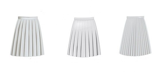 pleated skirt