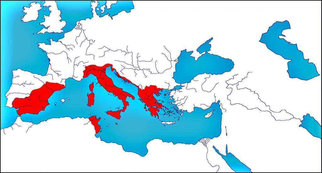 Карта Римской империи III века н.э.